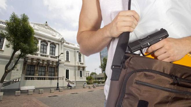 35% de universitarios comprarían un arma para defenderse