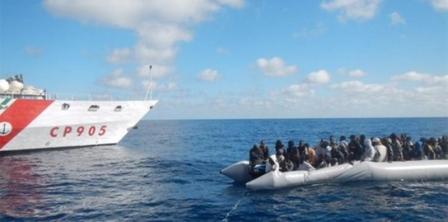 Rescataron a 1,153 migrantes en un día en el Canal de Sicilia
