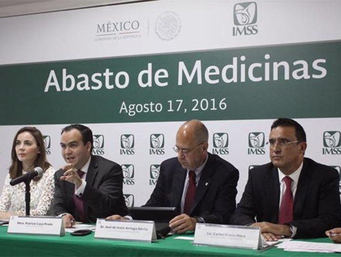 Sube de 96 a 98% el abasto de medicamentos en el IMSS