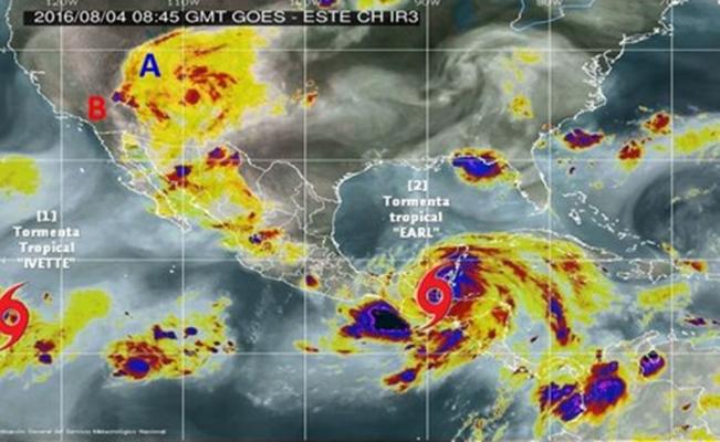 Tormenta Earl pierde fuerza en forma rápida al norte de Guatemala