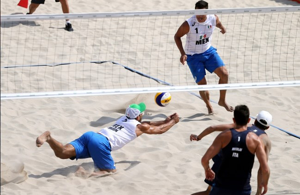 México gana en voleibol de playa ante Italia
