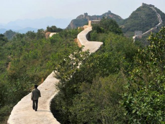 Restauración daña parte de la Gran Muralla China