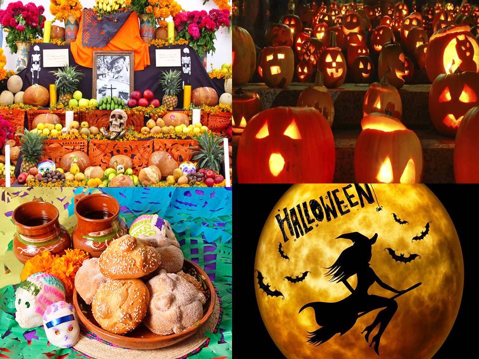 Día de Muertos y Halloween, ¿altar para difuntos o disfraz de bruja?