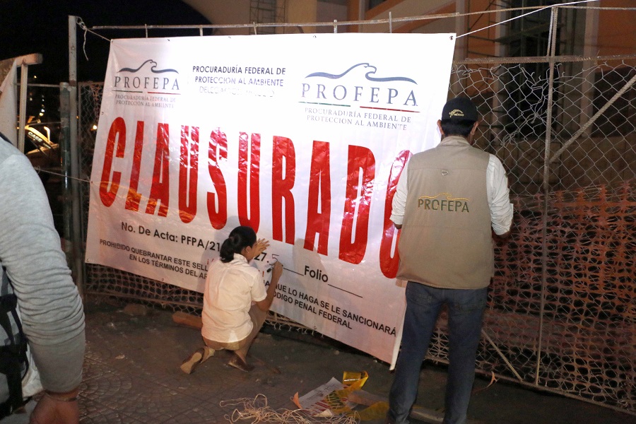 Clausuran construcción del centro comercial “La Isla” en PV