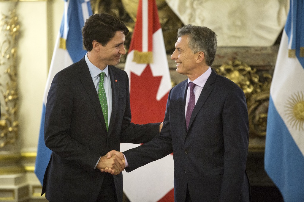Macri y Trudeau acuerdan mayor intercambio comercial