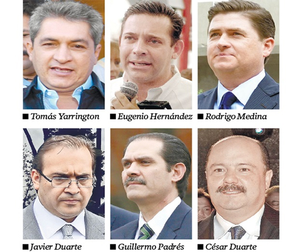 En México, 12 ex gobernadores son perseguidos por la justicia