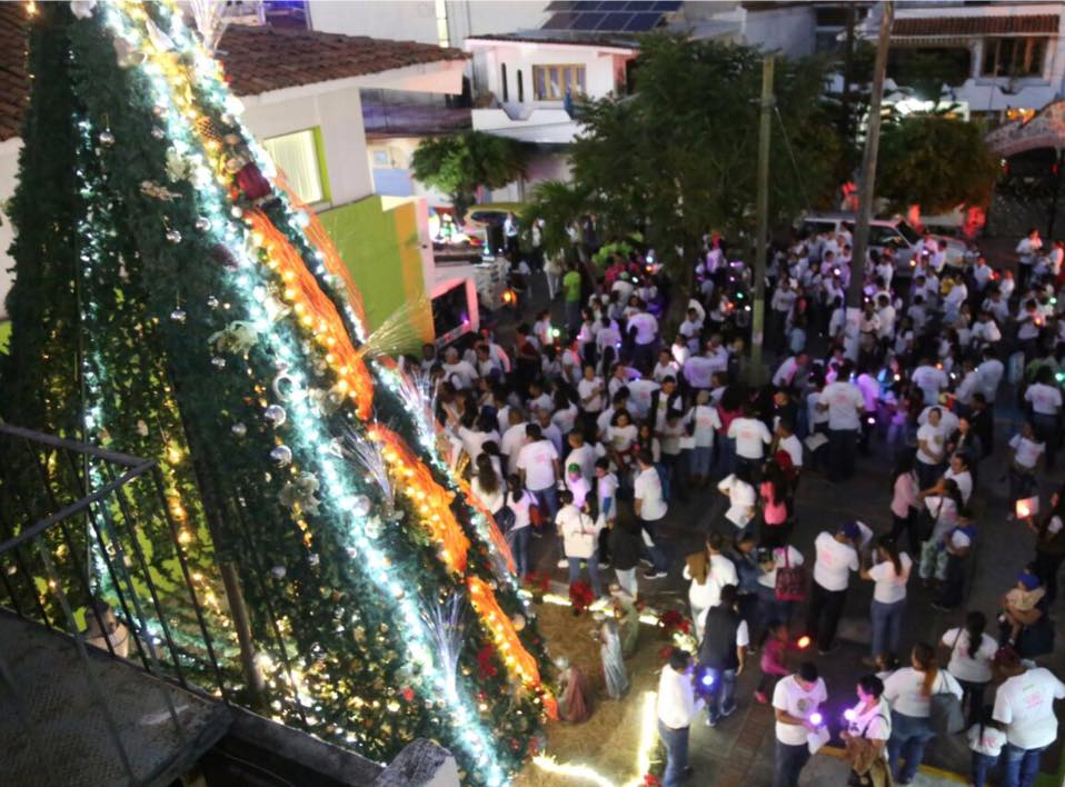 Realizan tradicional encendido del Árbol de Navidad en Seapal