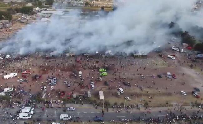 Al menos 29 muertos deja explosión de mercado pirotécnico en Tultepec