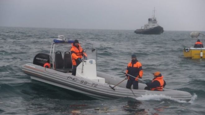 Gigantesco operativo en el Mar Negro tras caída de avión militar
