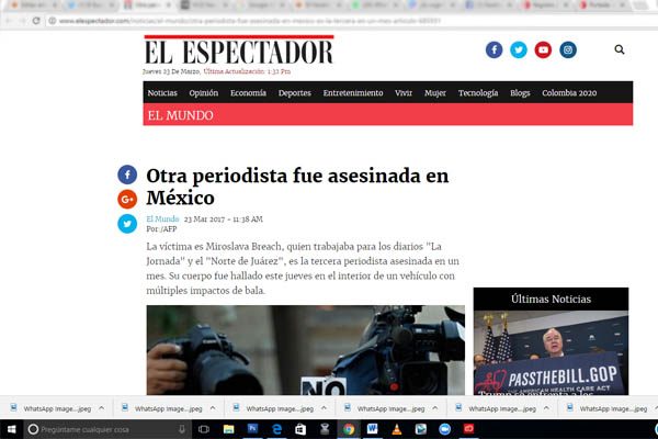 Voltea el mundo a Chihuahua, tras asesinato de periodista mexicana