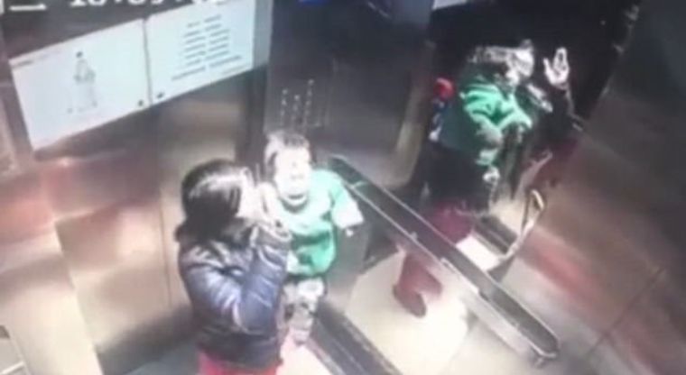 Video: Niñera propina brutal golpiza a bebé en elevador