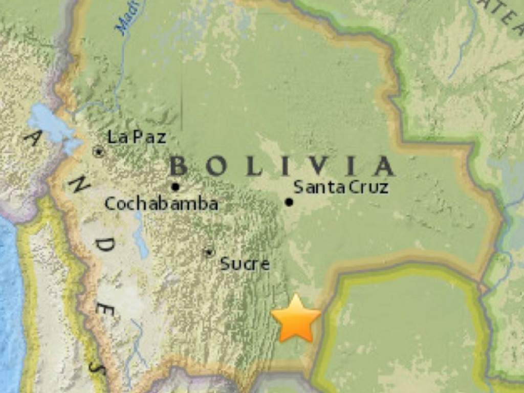Fuerte sismo de 6.8 grados sacude el sur de Bolivia
