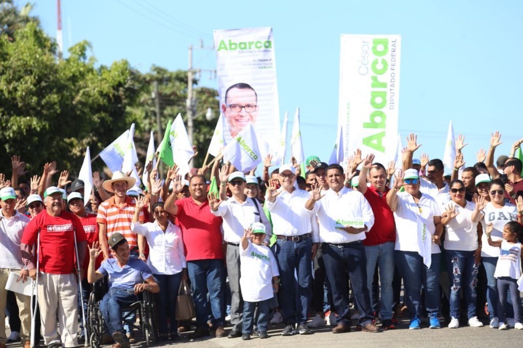 Encabeza César Abarca una campaña limpia y de compromisos