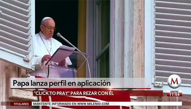 Papa lanza perfil en aplicación 'Click to pray' para rezar con él
