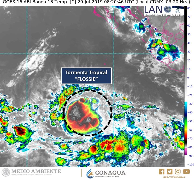 Se forma la tormenta tropical ‘Flossie’ en el Pacífico, no tocará tierra