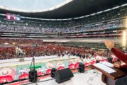 Cierra Antorcha eventos de 45 Aniversario en el Azteca y anuncia creación de Partido Político
