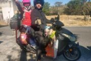 Viajó en su motoneta desde CDMX hasta El Caribe Mexicano