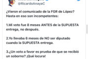 Una locura que voto a favor de reforma energética sea prueba de soborno: Anaya
