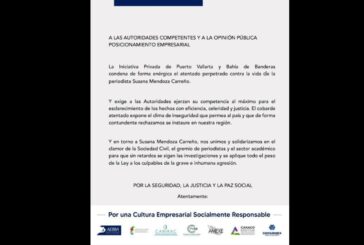 Sector empresarial condena agresión en contra de Susana Carreño