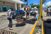 Gobierno del Bien lleva a cabo obras de bacheo en la ciudad