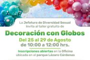Invitan a taller gratuito de decoración de globos
