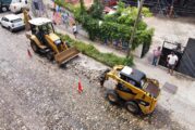 Inician trabajos para canalizar aguas subterráneas en la calle Guatemala