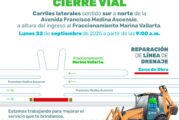 Reparará SEAPAL línea de drenaje en acceso a Marina Vallarta