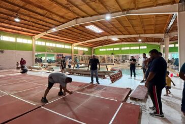 El Polideportivo de la Bobadilla, listo para recibir a los atletas tras las lluvias