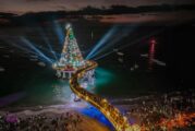 El Muelle de Los Muertos enciende la Navidad con su árbol navideño