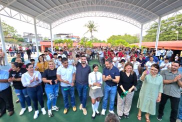 Gobierno del Bien cumple sueño a estudiantes de la Secundaria Técnica 149 con nuevo domo
