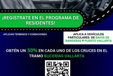 Buscan tarifa preferencial para locales en autopista Vallarta-Bucerías: 50% de descuento en la caseta inicial