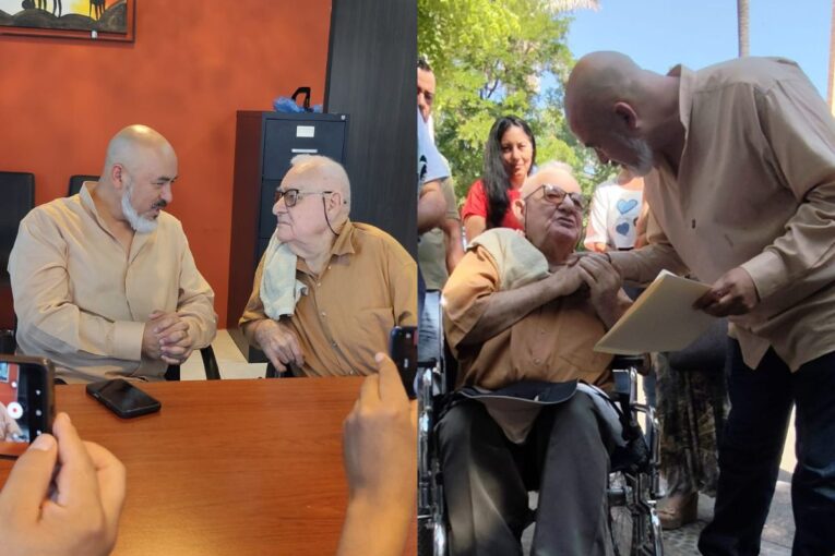 Diputado Bruno Blancas recibe a "Don Juanito"