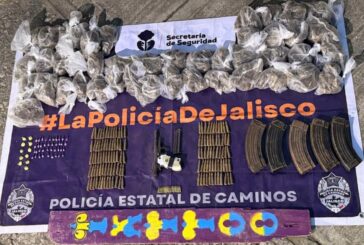 Cae hombre con arma, cartuchos y droga en Zapotlán El Grande
