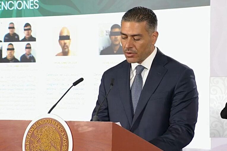 García Harfuch en rueda de prensa