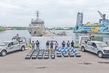 En operación marítima en Chiapas, Marina asegura alrededor de 1.1 toneladas de presunta cocaína