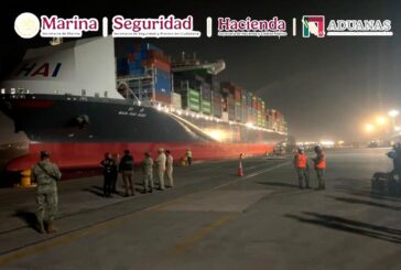 Decomisan mil 187 kilos de presunta cocaína en buque mercante en Michoacán