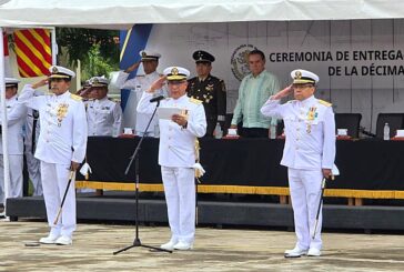 Vicealmirante Tayatzin Guerrero Mendoza asume el mando de la Décima Segunda Zona Naval en Puerto Vallarta
