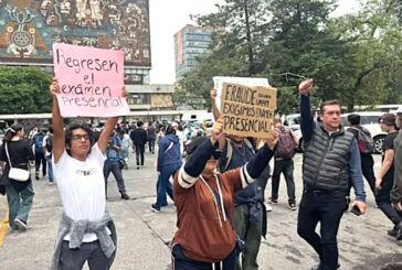 Protestan en Ciudad Universitaria por presunto fraude en examen de la UNAM