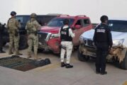 Aseguran tres vehículos, armas y municiones tras operativo federal en la zona de Las Palmas
