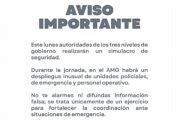 Realizarán autoridades de Seguridad simulacro en la Zona Metropolitana de Guadalajara