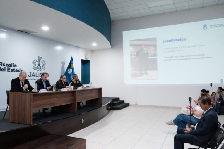 Rueda de prensa de la Fiscalía de Jalisco