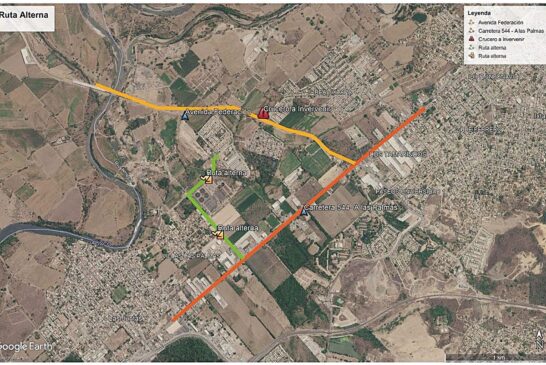 Obras viales provocarán cierre en Av. Federación y Circuito Tabachín