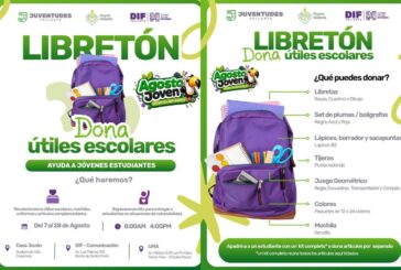 Súmate al “libretón” con la donación de útiles escolares
