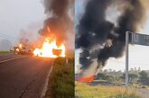 Bloqueos y quema de vehículos paralizan carreteras de Michoacán tras operativo federal