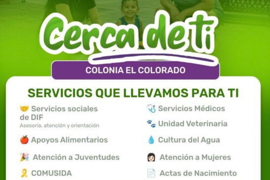Llevarán servicios gratuitos a familias de El Colorado