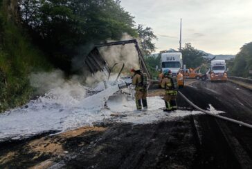 Reabren parcialmente la circulación tras accidente con material químico en Plan de Barrancas