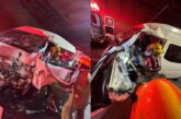 Rescatan a hombre prensado tras choque dentro del Túnel Grande de Puerto Vallarta
