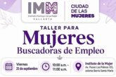Ofrece Instituto Municipal de la Mujer capacitación a buscadoras de empleo