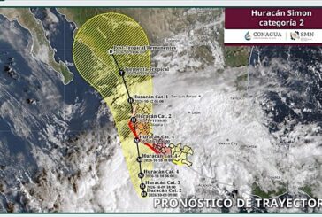 Huracán “Simon” se acerca a Jalisco: Tomatlán y Cabo Corrientes, bajo vigilancia