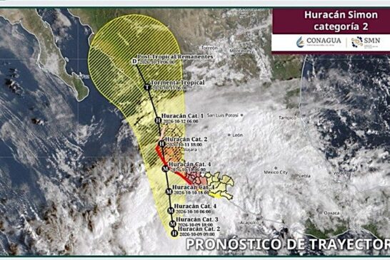 Huracán “Simon” se acerca a Jalisco: Tomatlán y Cabo Corrientes, bajo vigilancia